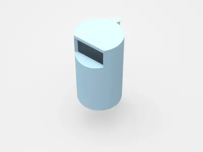 Fixable Trash Bin 3D model
