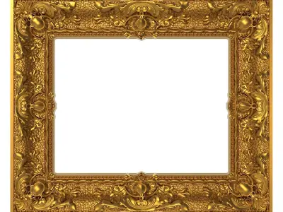 5 carved frames set 3D Model Collection purchase