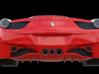 Ferrari Spider Low-poly 3D model