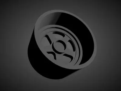 JNC 010 scalable and Printable rim 3D print model