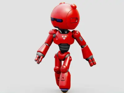 HELL BOY BOT Rigged for Unreal Engine - Unity - MIXAMO 3D model