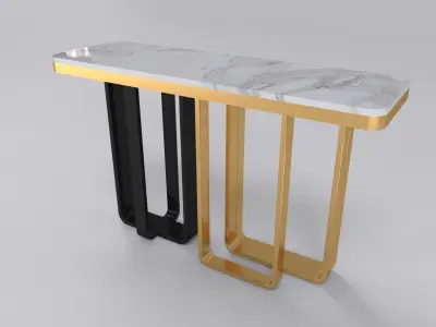Luxury console table rectangle  3D model