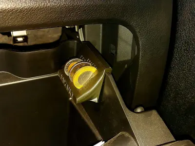 Glove compartment gadget coin holder 3D print model