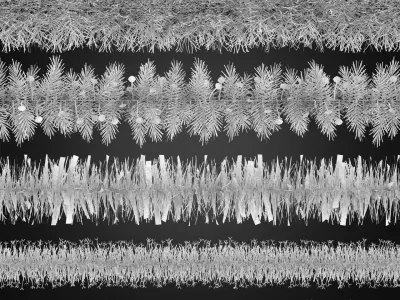 Christmas Garlands 03 3D model