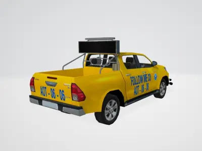 Thai FollowMe Truck Low-poly 3D model