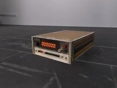 Scanned Multimeter real-time game asset Low-poly 3D model
