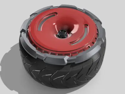 20inch Tire Protector Heavy Duty or Cyber Style 3D print model
