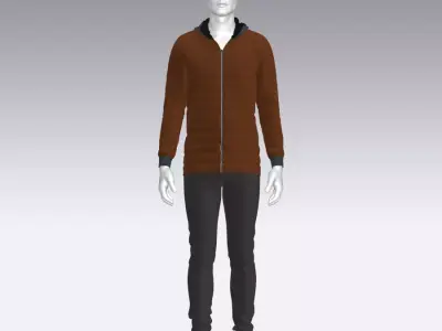 Sport Suit Low-poly 3D model 37