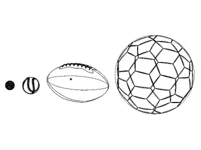Sport Balls Equipment 3D model
