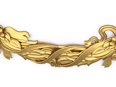 classic decorative swag onlay cnc 3d printing stl 03 3D print model