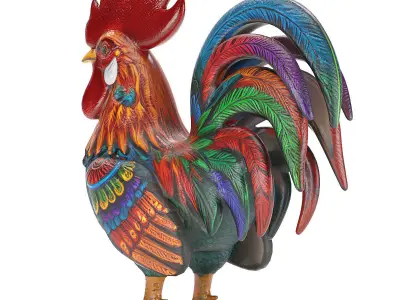 Alebrije Rooster 3D model