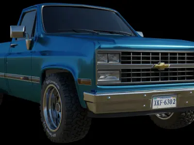 Chevrolet 3D car  Low-poly 3D model