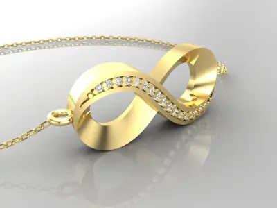 Bracelet B2 The luxury female bracelet with gem 3D print model