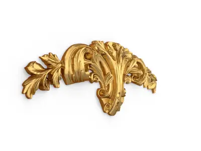 Classic decor ornament carved 04  3D model