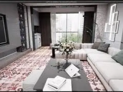 3D Interior Walkthrough and Interactive Unreal Engine 4  Low-poly 3D model