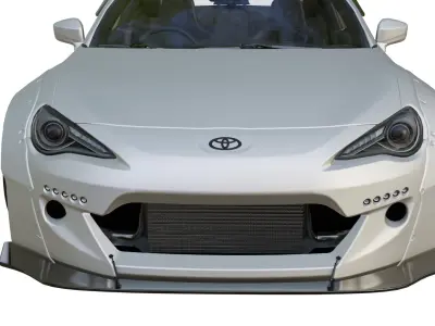TOYOTA 86 ROCKETBUNNY Low-poly 3D model
