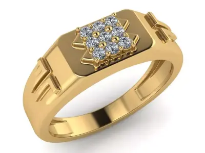 light weight gold diamond rings-C111116SKCH2025995-wt-5-10 3D print model