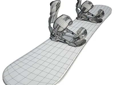 Snowboard Equipment 3D model