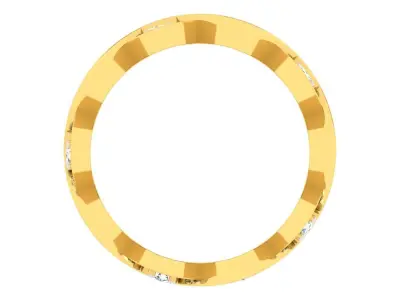 DIAMOND BAND RING R6 3D print model