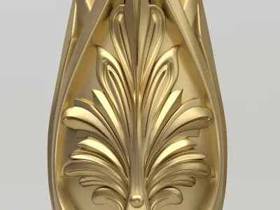Carved Baluster 3D model