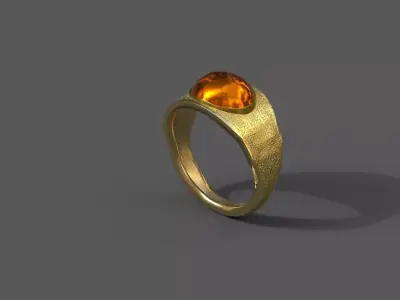 High-Quality 3D Ring Model Low-poly 3D model