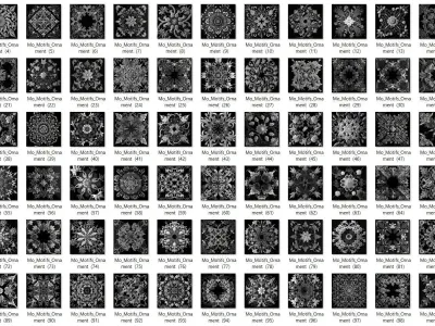   1000 Mega Pack Motifs Ornament Vol3  3D model