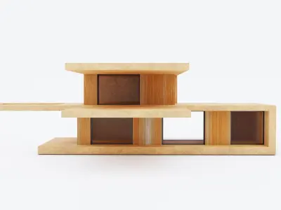 modern house Free low-poly 3D model buy