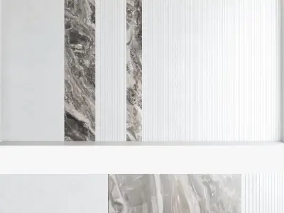 Decorative wall panel set 71 3D model