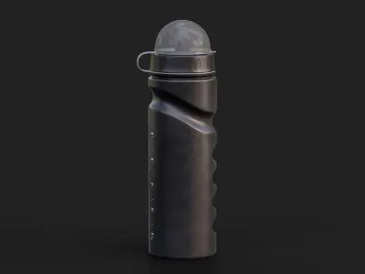 Fitness Bottle for Blender Low-poly 3D model