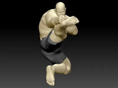 Kick Punch man 3D print model
