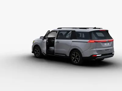 KIA Grand Carnival 2024 with Interior Low-poly 3D model