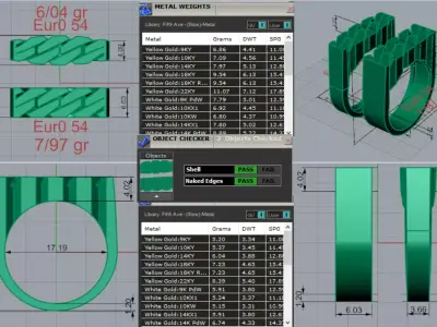 Yellow Gold Elegance in Harmony Sparkle in Distinction mr0273 3D print model