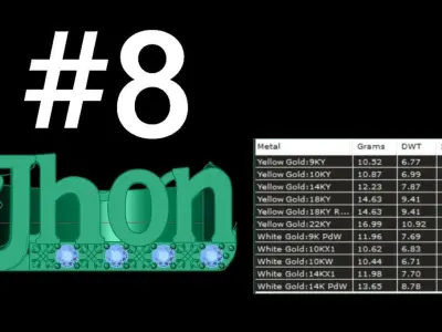 ring name JHON  3D print model