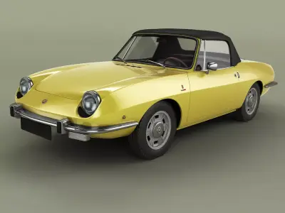 Fiat 850 Spider Mk2 3D model