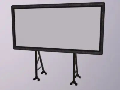 Billboard Sign Low-poly 3D model