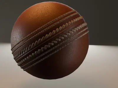 Cricket Ball  Free low-poly 3D model