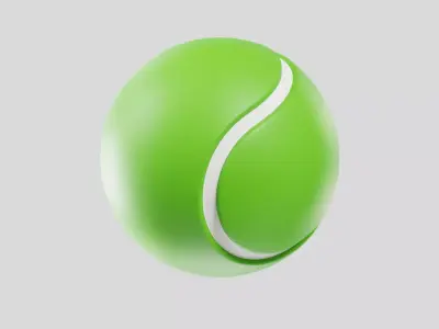 Tennis Ball 3D model 7