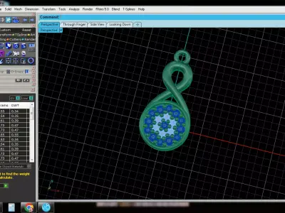 Infinitive Pendant 3D print model