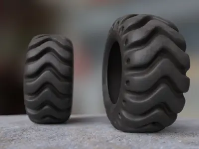 Heavy Duty Tire 3D model