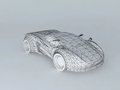 Supercar NEG concept template Free 3D model