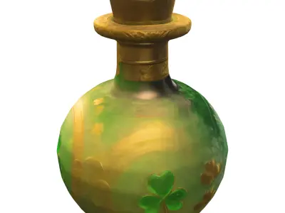 Design a StPatrick Low-poly 3D model