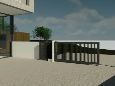 Automatic Sliding Gate 3D model