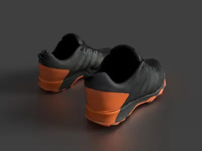 Pair of Sneakers Low-poly 3D model buy