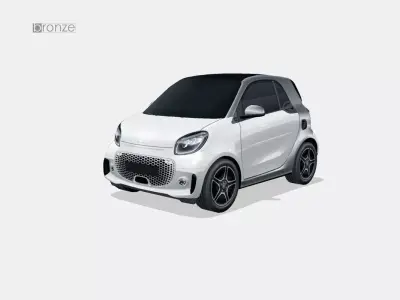 Smart EQ fortwo 2020 Low-poly 3D model
