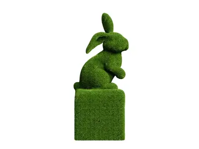 Bunny Topiary Low-poly 3D model