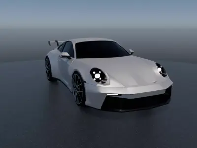 Porsche 911 3d Game-ready Model Low-poly 3D model