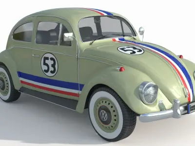 Volkswagen Beetle 1974 3D model