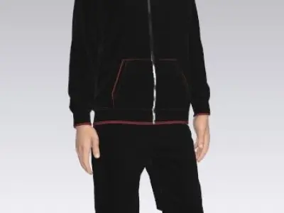 Male tracksuit 3D model