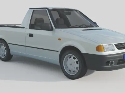 Volkswagen Caddy Pickup MK2 3D model