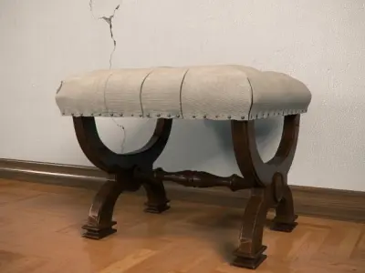 Classical stool 3D model